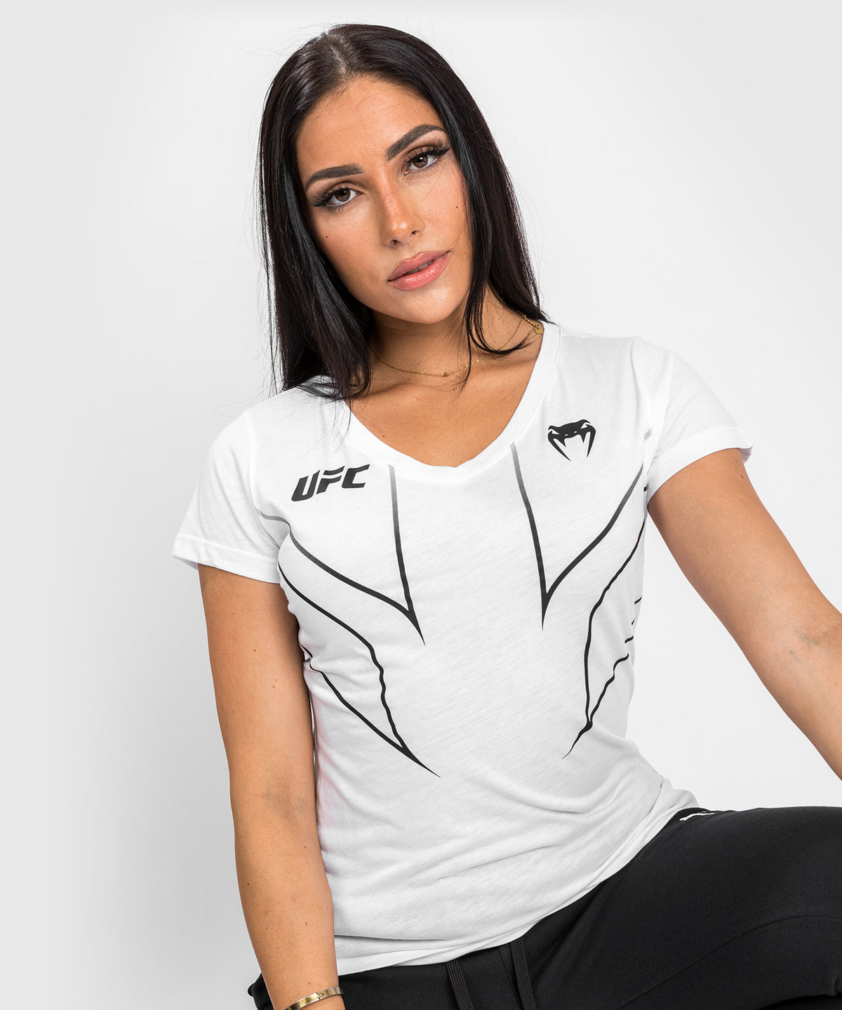 UFC Venum Fight Night 2.0 Replica Frauen-T-Shirt - weiß