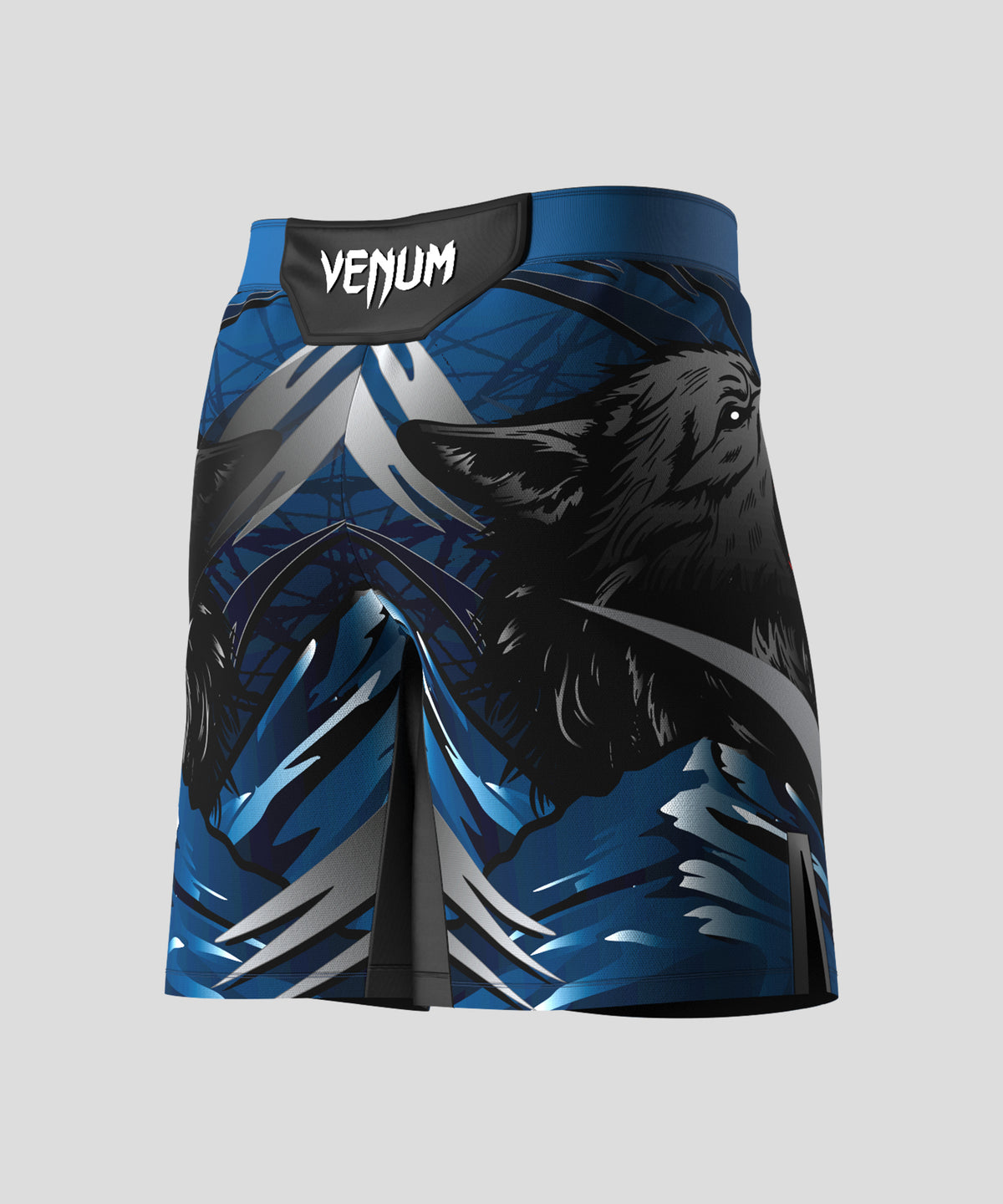 UFC Unrivaled by Venum Khamzat Chimaev Herren-Kampfshorts mit langer Passform – Blau