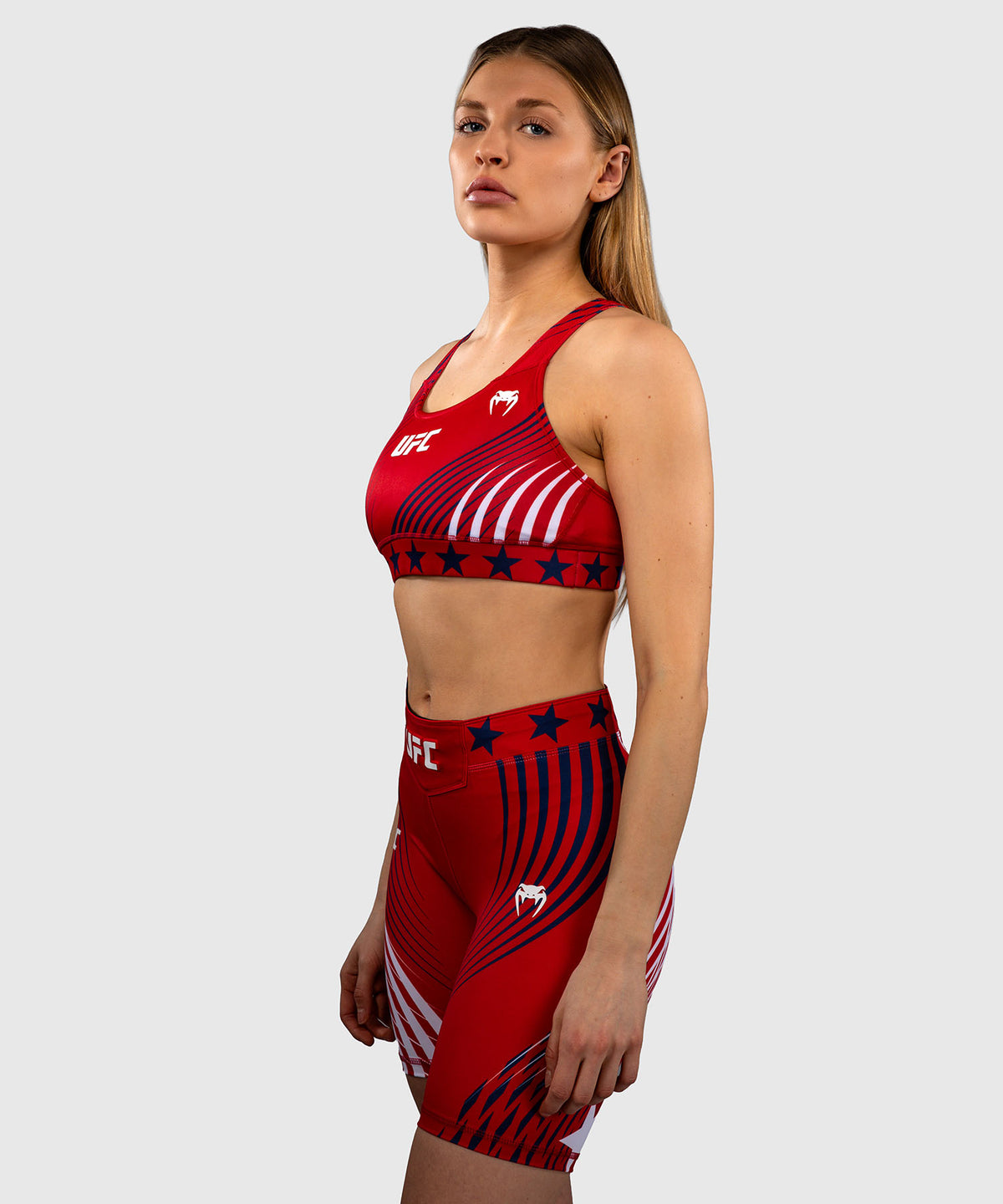 Official UFC Freedom 250 by Venum Authentic Fight Night Brassière de sport pour femme - Rouge