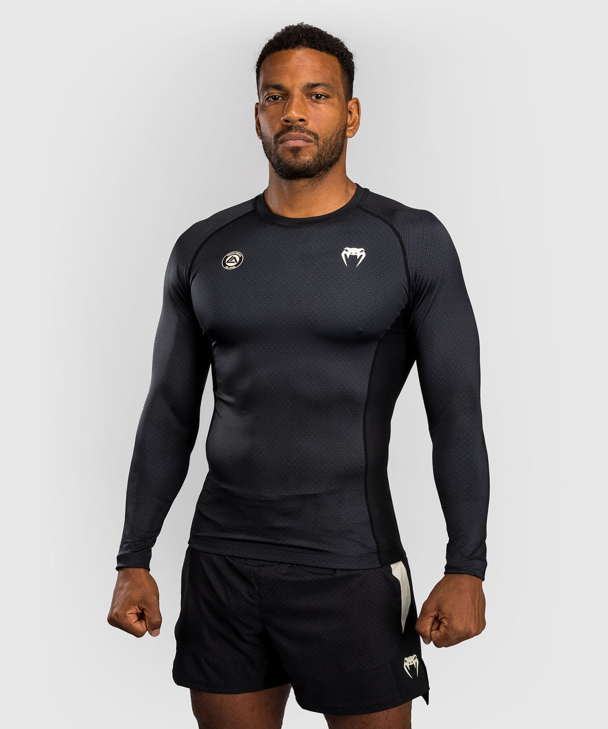 Venum x Roger Gracie Academy Rashguard Manga Larga - Negro