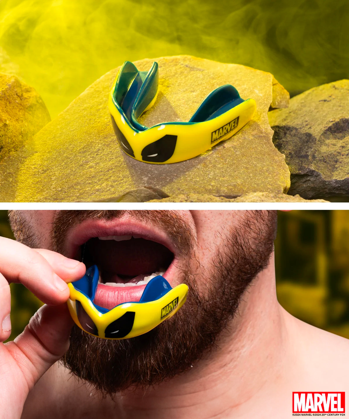 Safejawz Marvel X-Men Wolverine Paradenti - Giallo