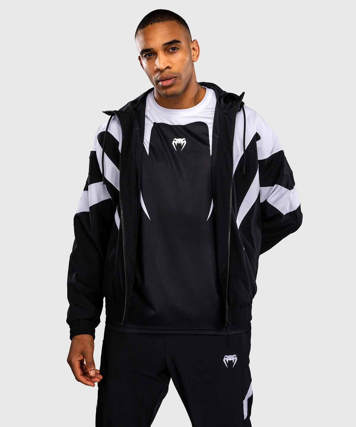 Veste de survêtement Venum Attack 90 - Blanc/Noir
