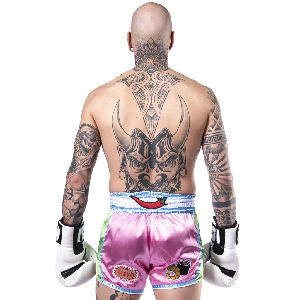 8 Weapons Yummy Muay Thai Shorts - Rosa