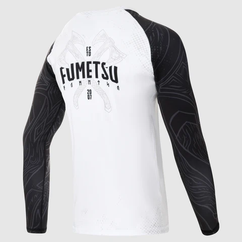 Rashguard Fumetsu Berserker - Manches Longues - Blanc/Noir