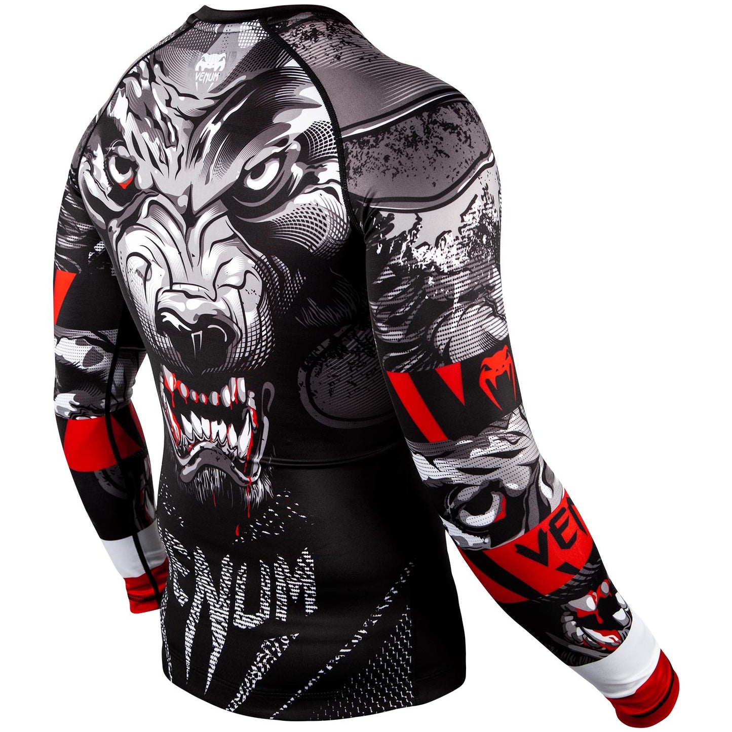 Venum Werewolf Rashguard - Langarm - Schwarz/Grau