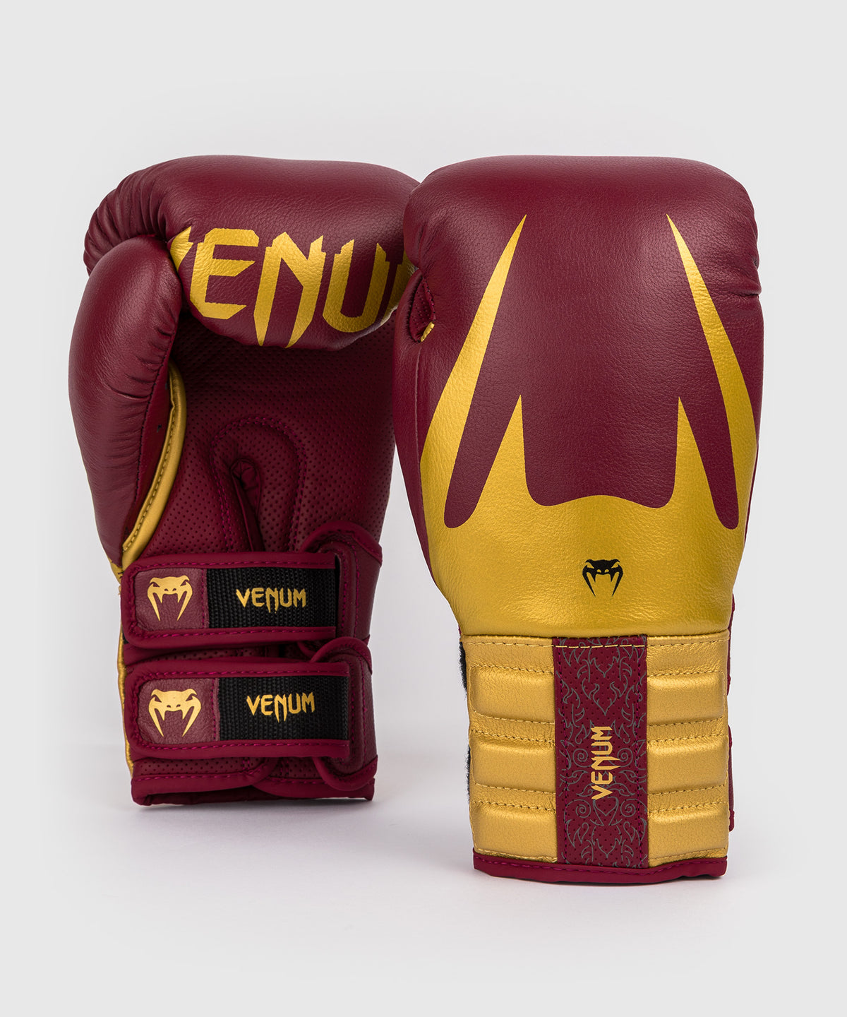 Venum Reverso Boxhandschuhe - Kirschrot/Gold
