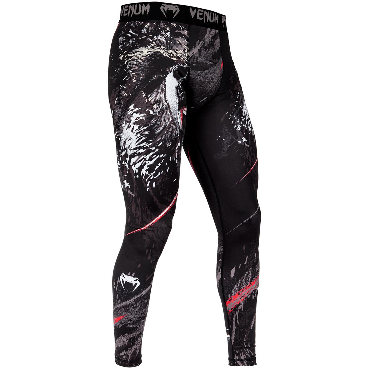 Venum Grizzli Compression Pant - Schwarz/Weiß