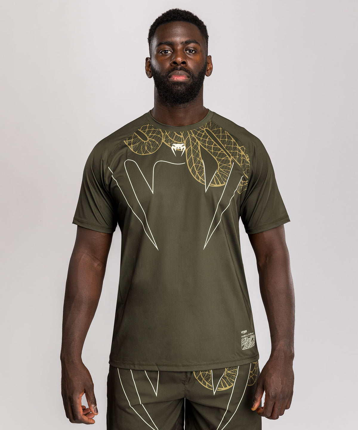 T-Shirt Venum Serpenti Dry-Tech – Kaki/Bronze/Ivoire