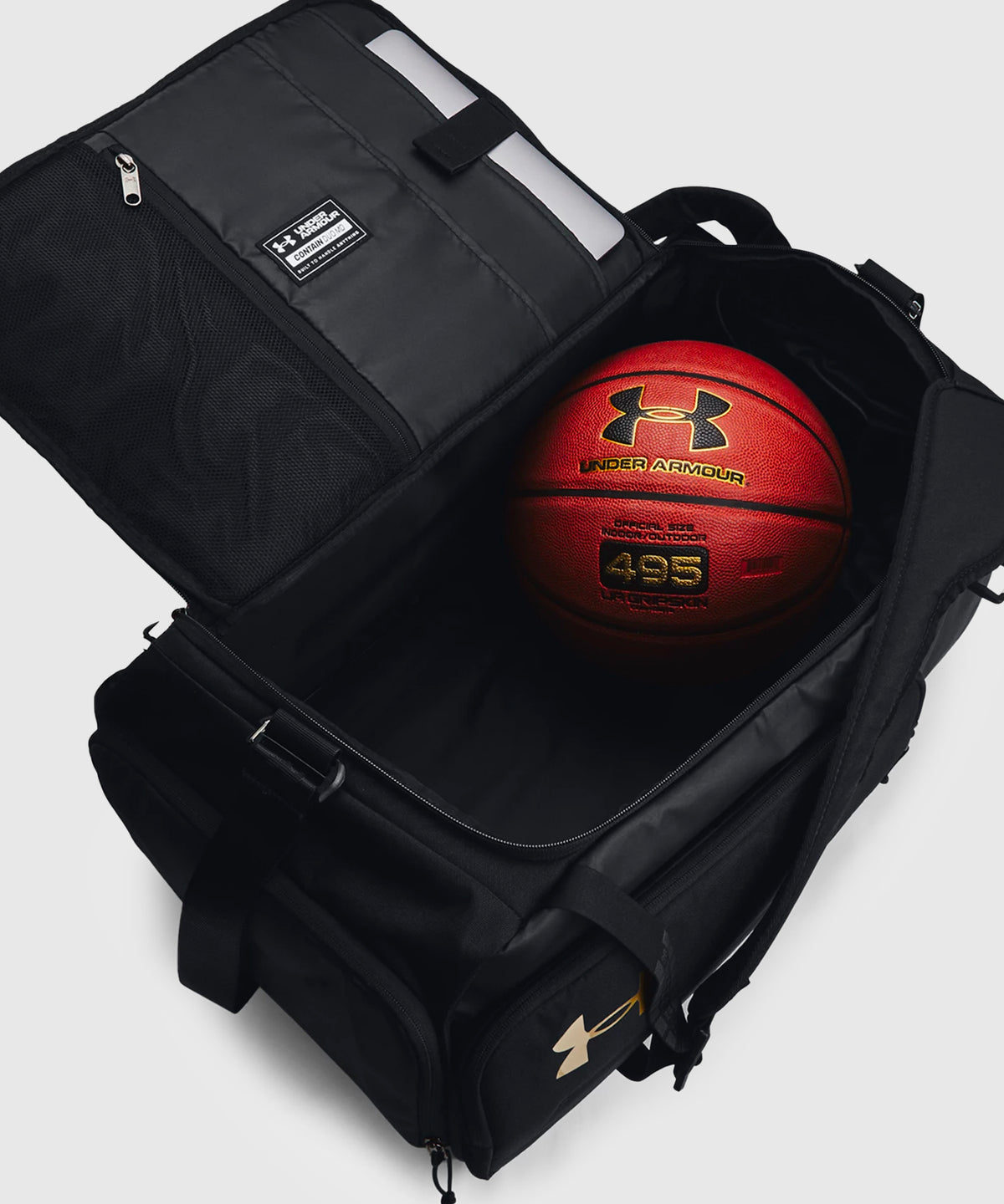 Under Armour Ua Contain Duo Zaino – Nero/Oro