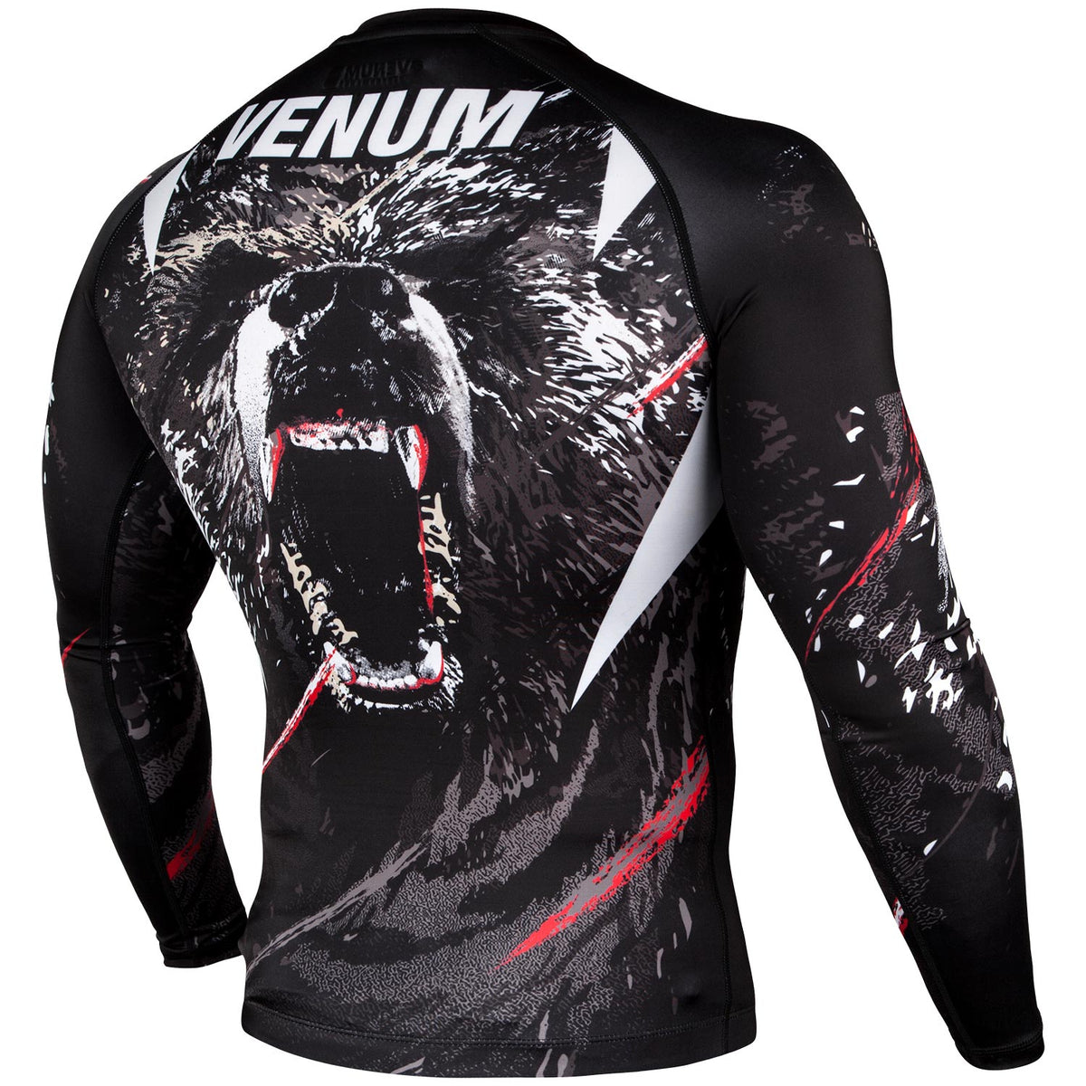 Venum Grizzli Rashguard - Langarm - Schwarz/Weiß