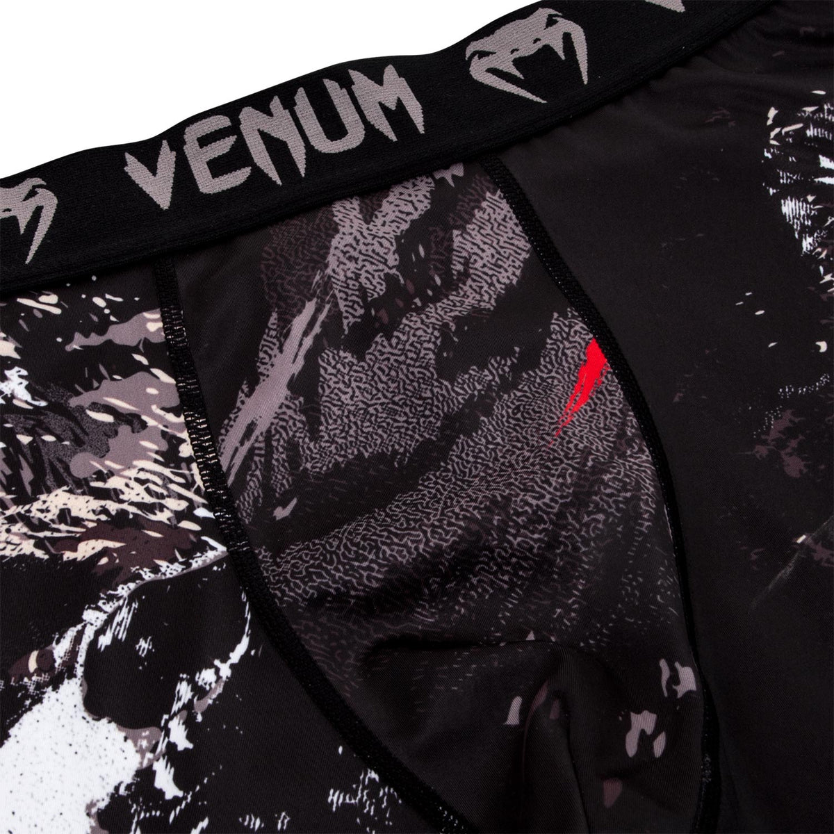 Venum Grizzli Compression Pant - Schwarz/Weiß