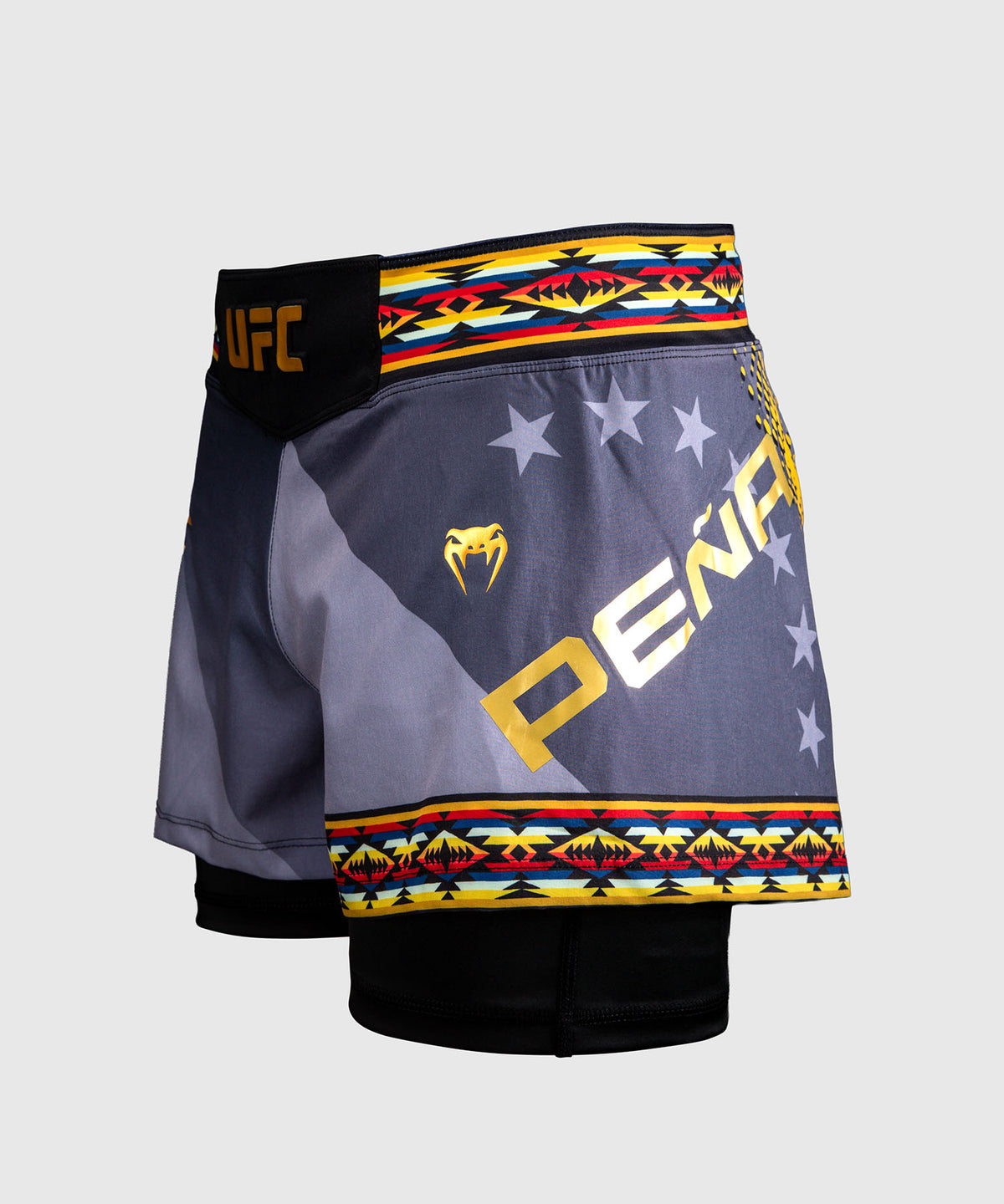 Short de combat court pour femmes UFC Unrivaled by Venum Julianna Peña - Noir
