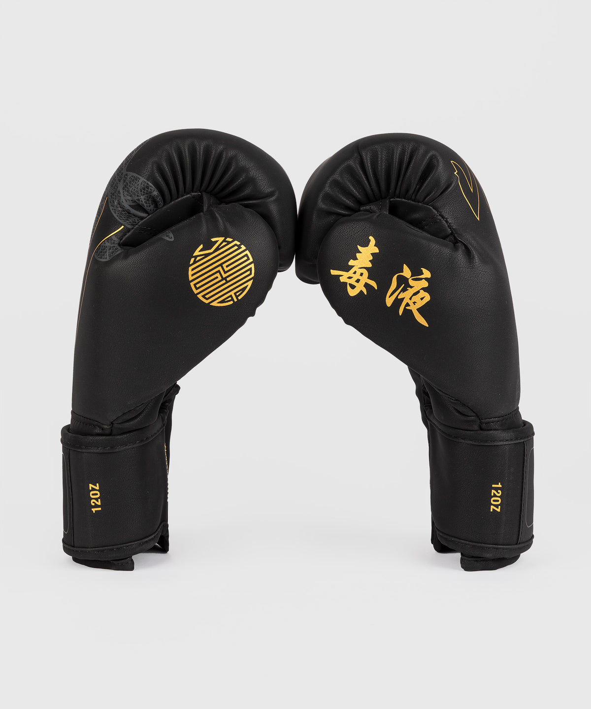 Venum Serpenti Boxhandschuhe – Schwarz/Silber/Gold