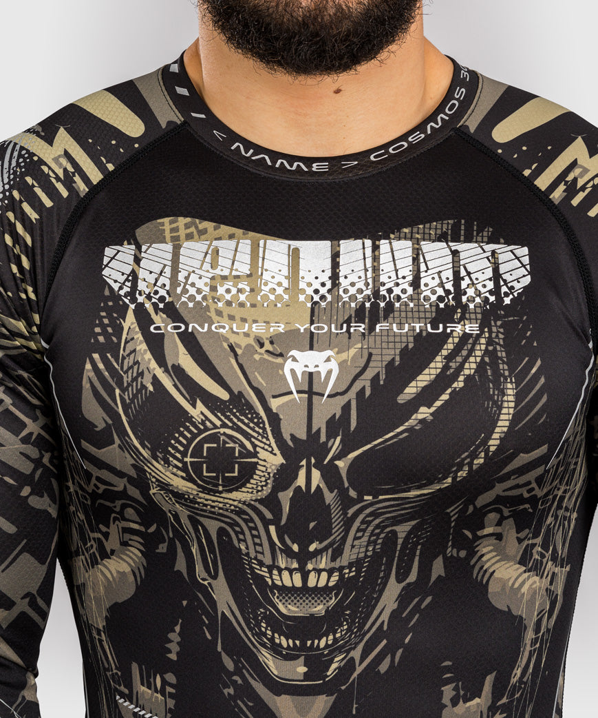 Venum Invader Langarm Rashguard - Schwarz/Sand