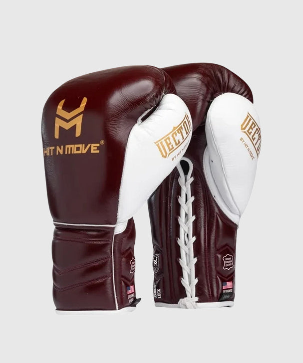 Hit N Move Vector™ Guantoni da Boxe con Lacci - Bordeaux