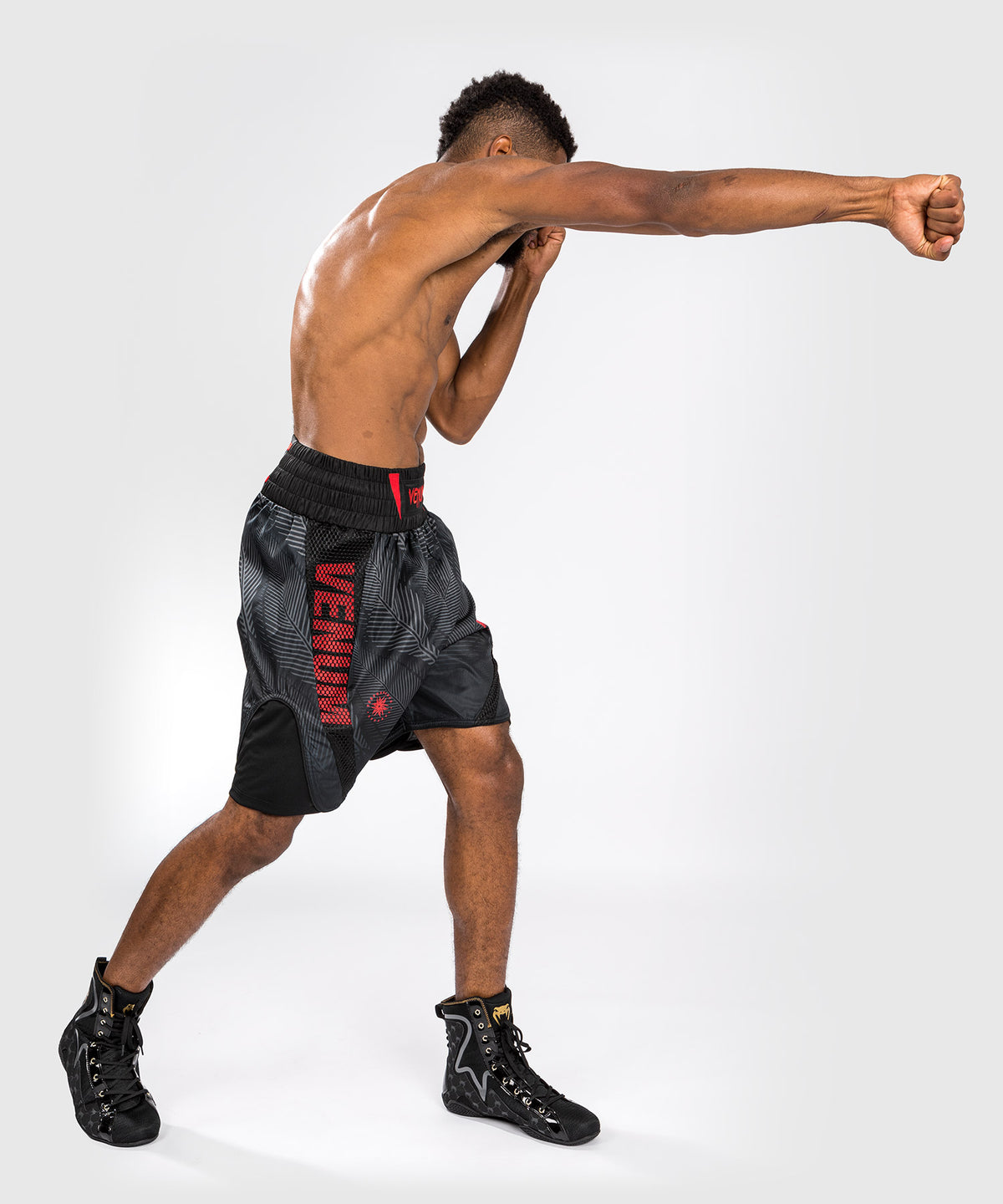 Shorts de Boxeo Venum Phantom - Negro/Rojo