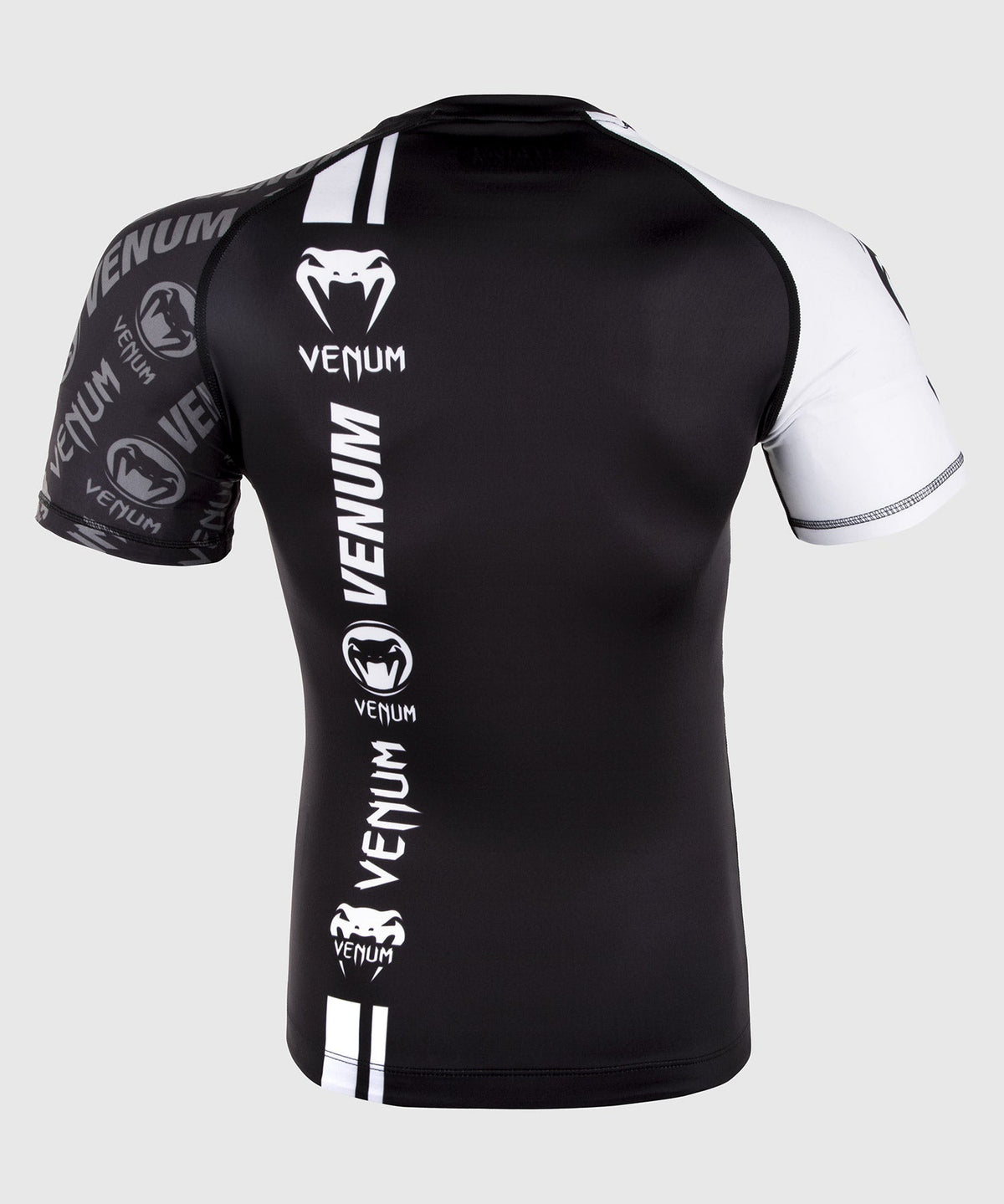 Venum Logos Rashguard - Schwarz/Weiß