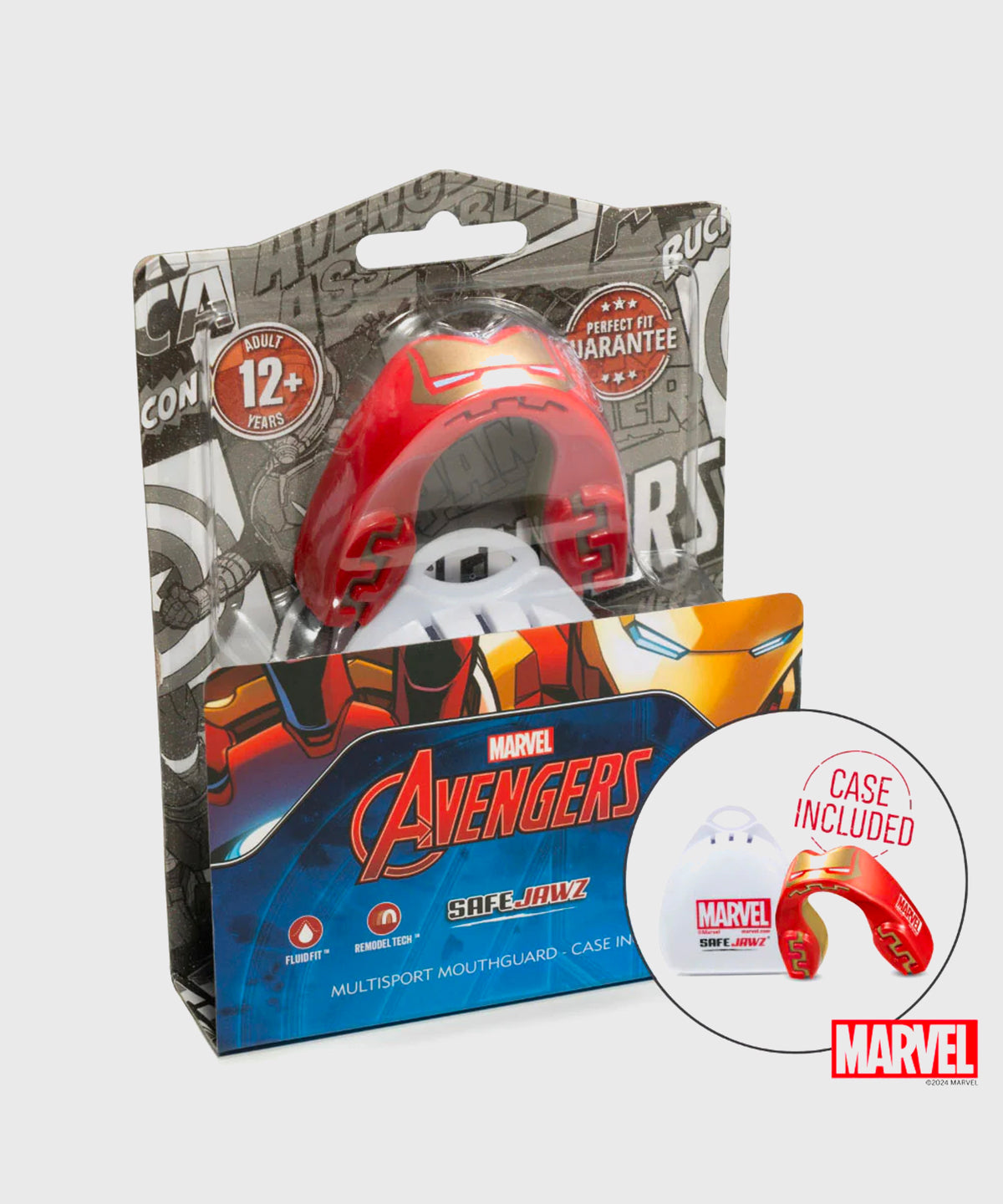 Safejawz Marvel Paradenti – Iron-Man – Rosso
