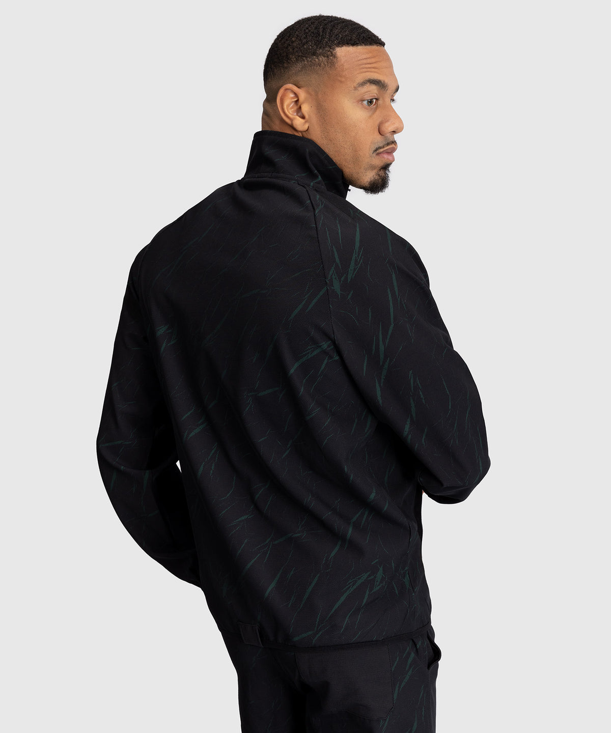 Venum Trooper Herren Trainingsanzug Jacke - Schwarz/Forstgrün
