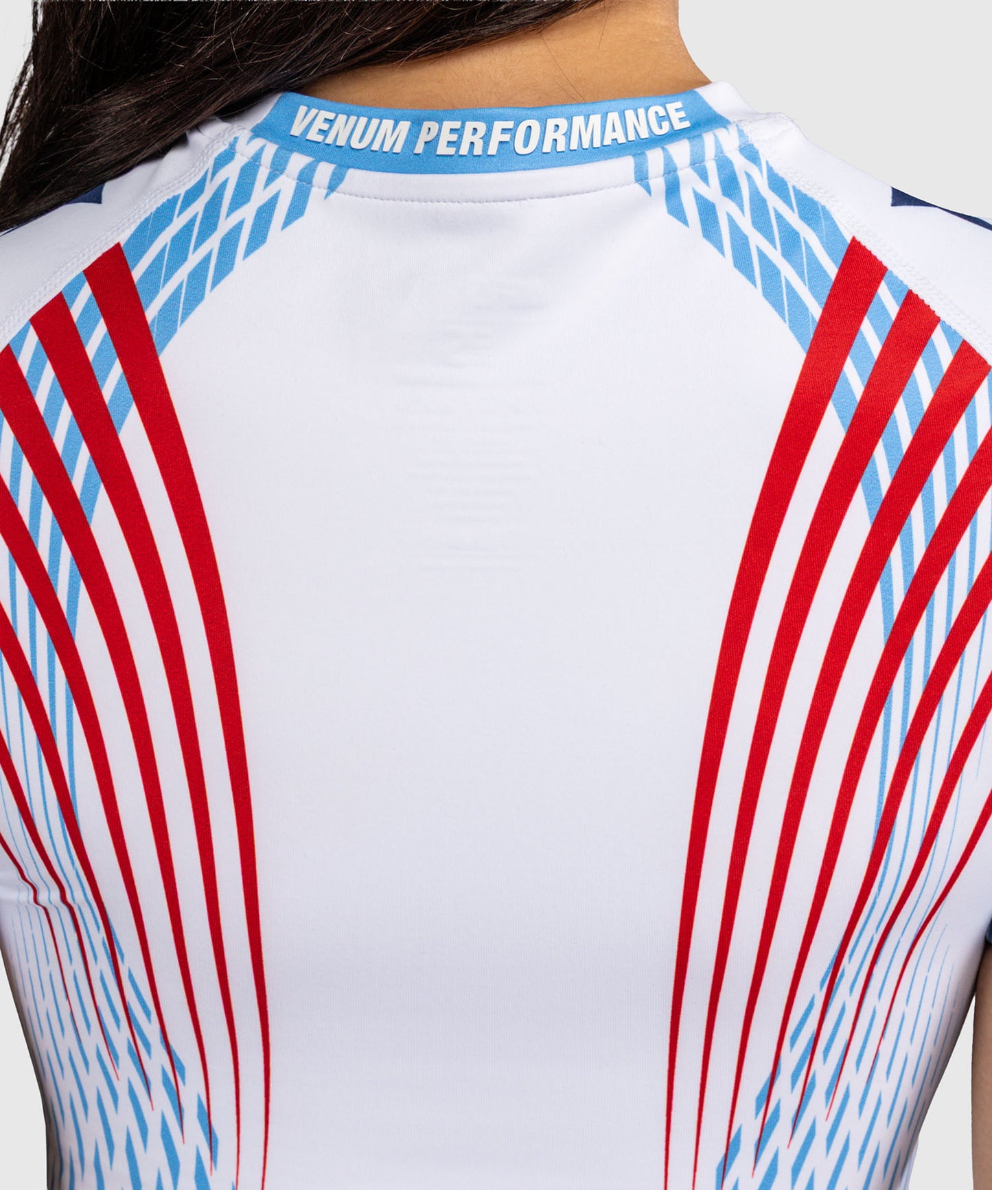 Official UFC Freedom 250 by Venum Authentic Fight Night Rashguard à manches courtes pour femme - Blanc