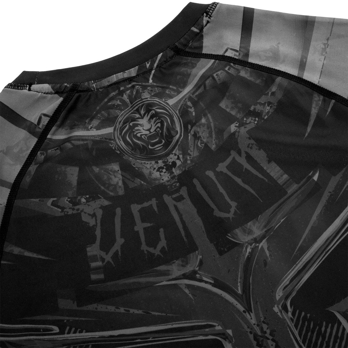 Venum Gladiator 3.0 Rashguard Langarm - Schwarz/Schwarz - Exklusiv