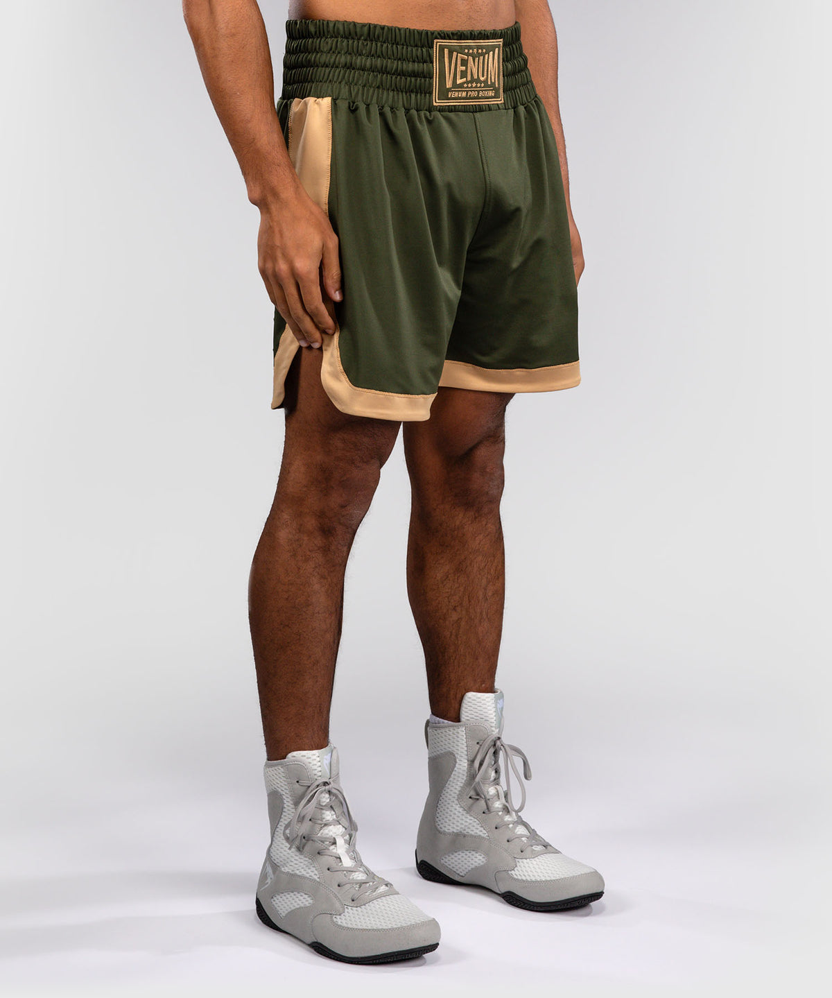 Short de boxe Venum Classic - Vert Militaire/Sable