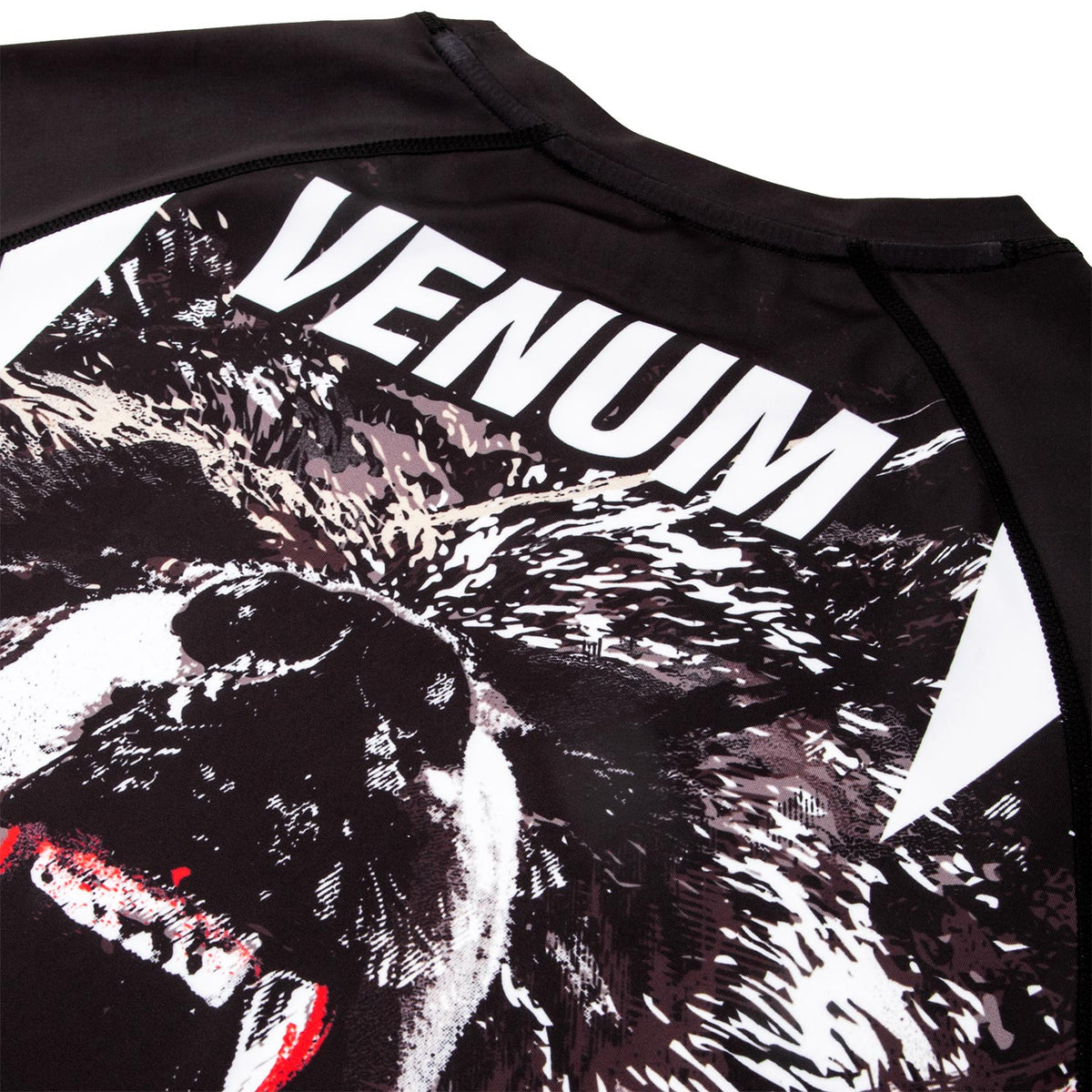 Venum Grizzli Rashguard - Langarm - Schwarz/Weiß