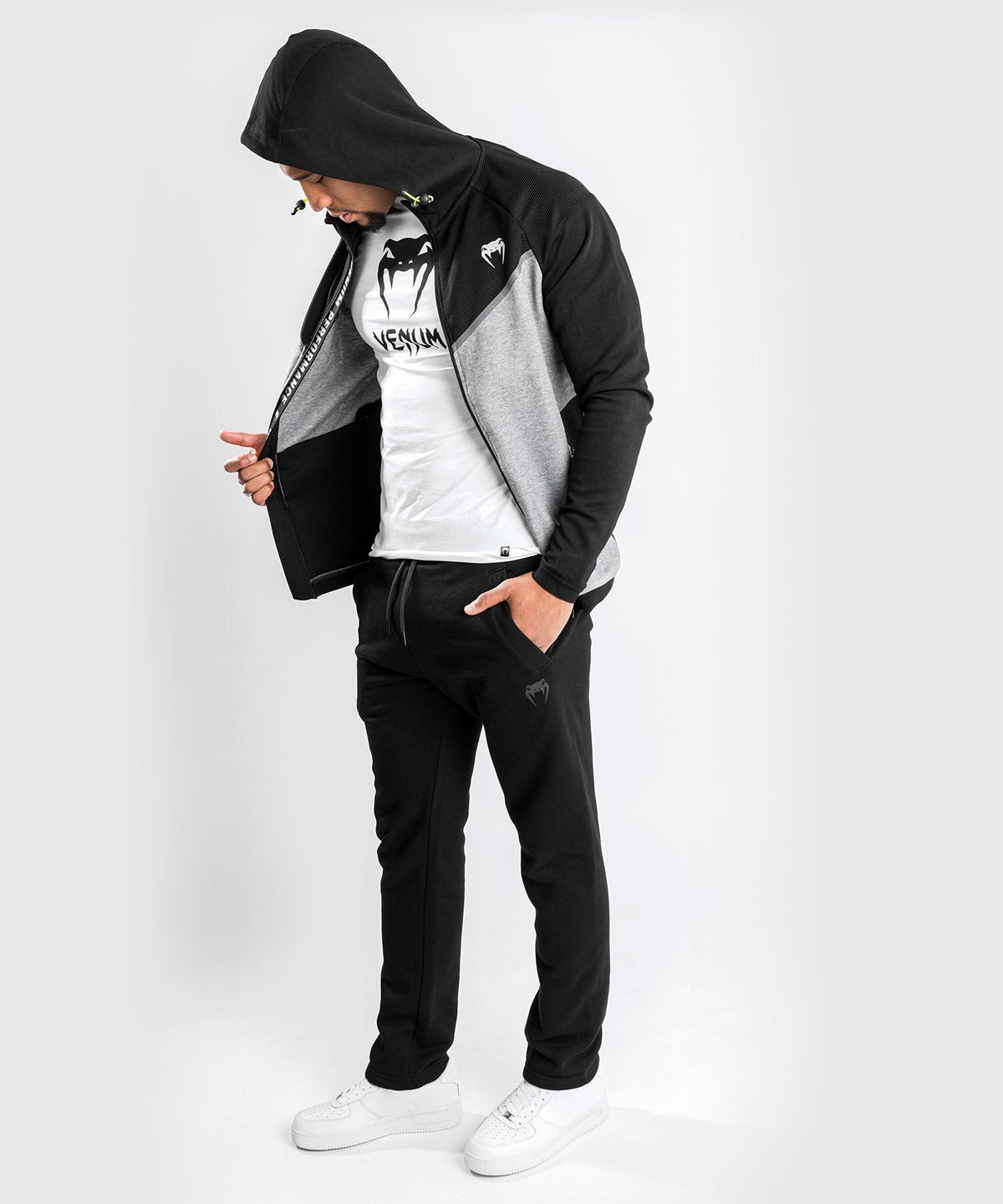Sweatshirt à Capuche Venum Laser Evo 2.0 - Noir/Gris