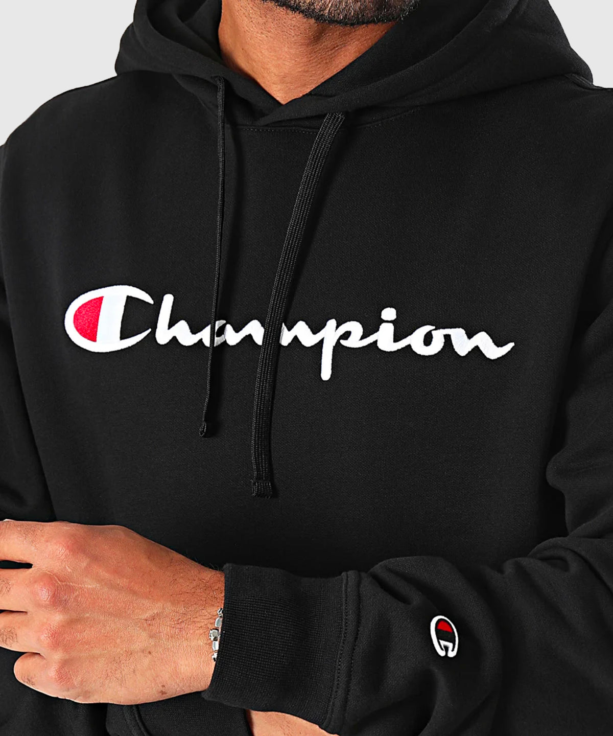 Champion Sweatshirt mit Kapuze Herren – Schwarz