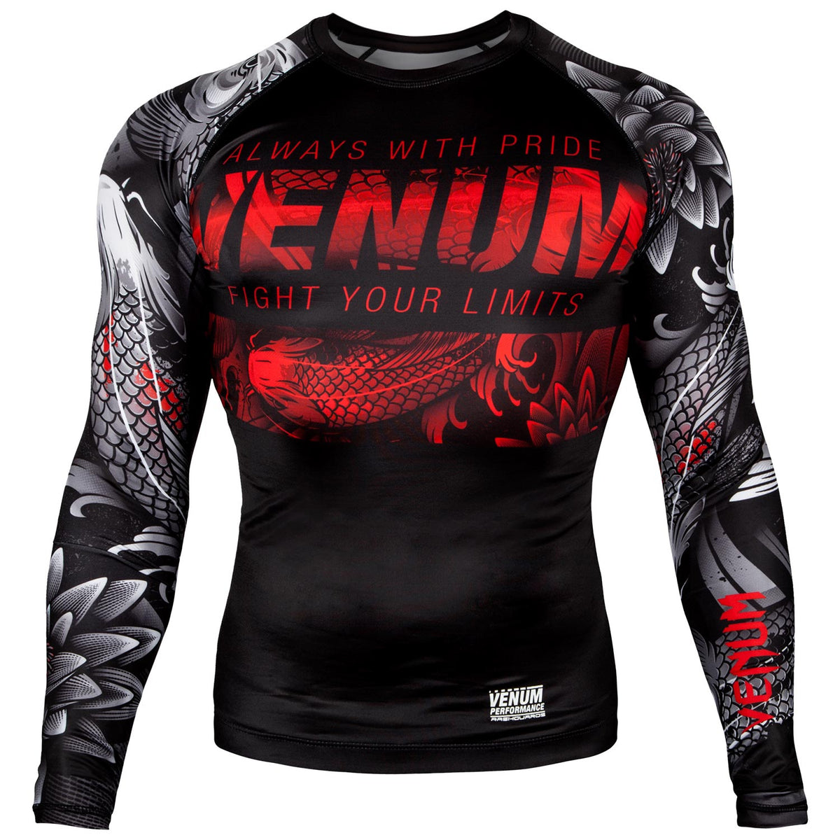 Venum Koi 2.0 Rashguard - Langarm - Schwarz/Weiß