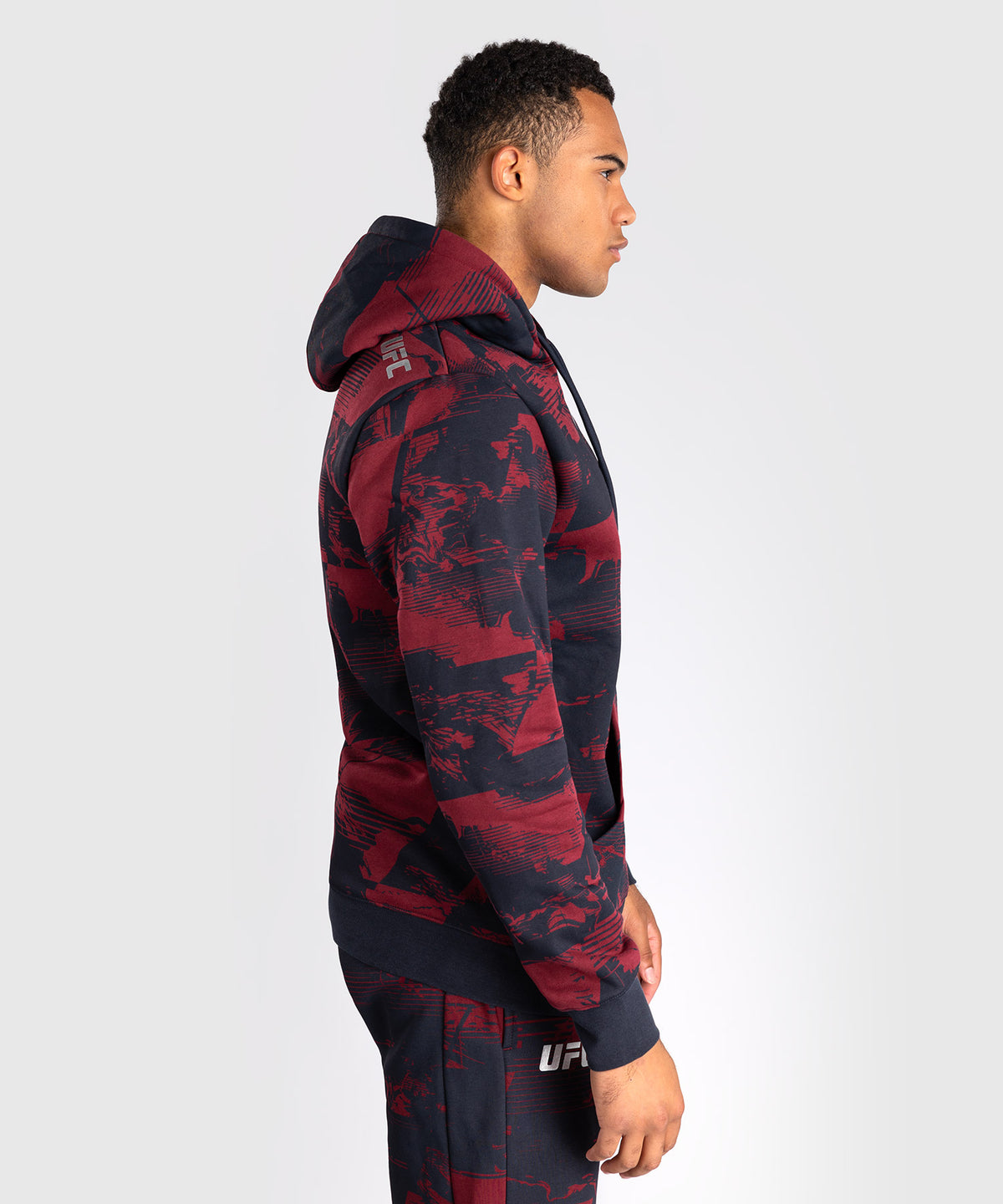 Sweat à capuche Homme UFC Zenith by Venum Authentic Fight Week - Bleu marine/Bordeaux/Argent