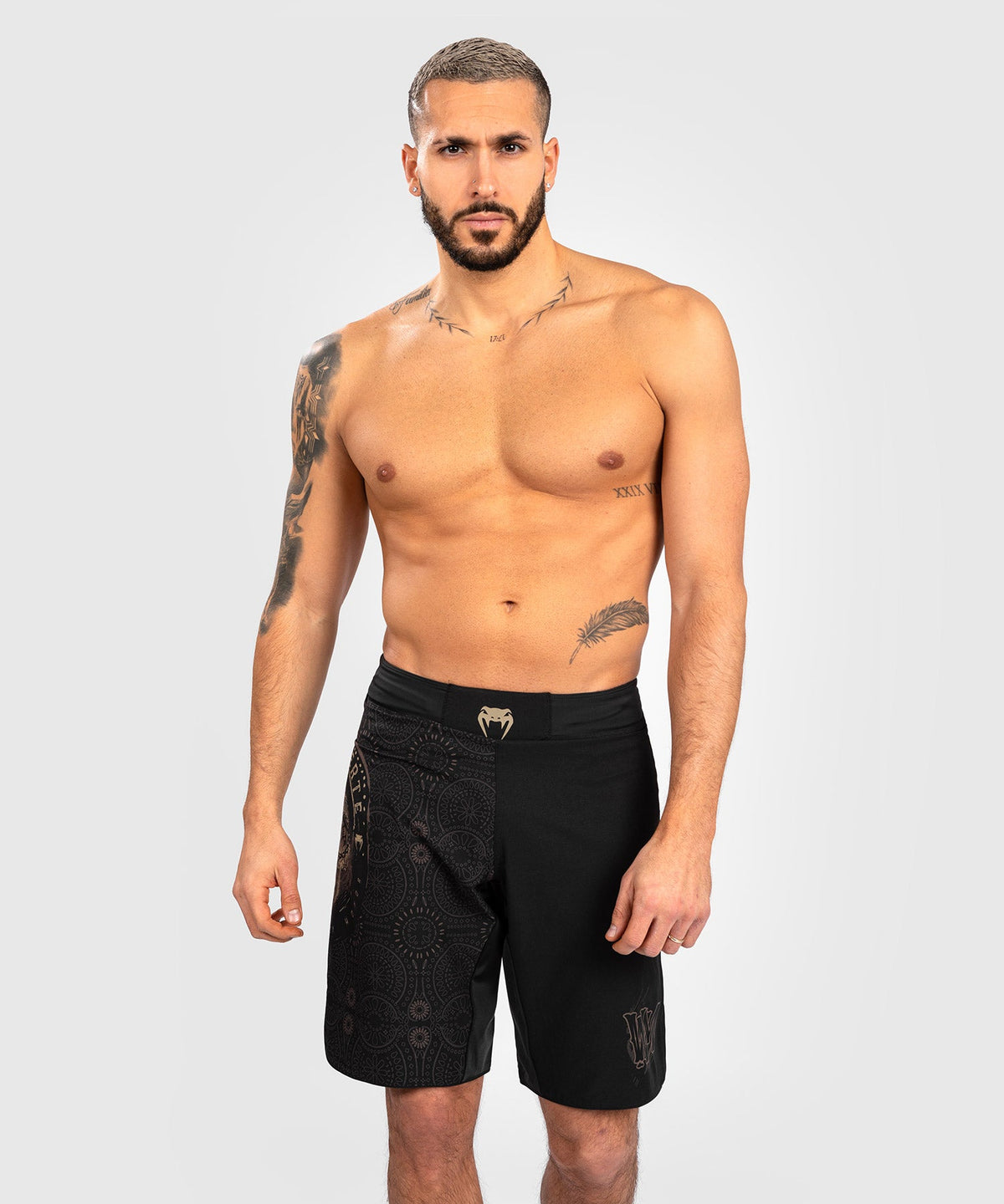 Venum Santa Muerte Dark Side Fightshort - Schwarz/Braun