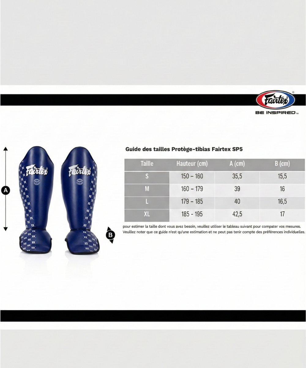 Fairtex Sp5 Espinilleras - Rojo