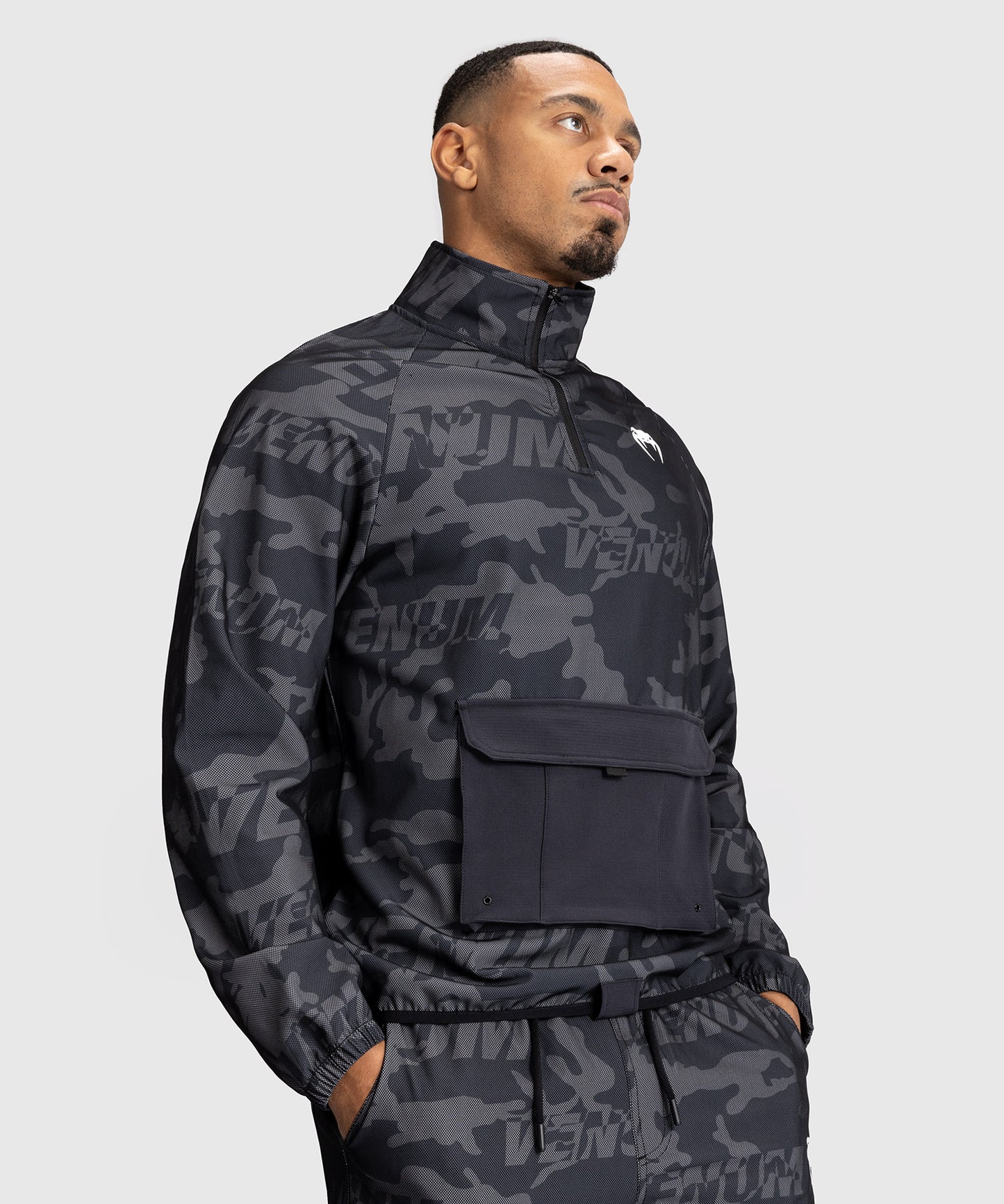 Veste de Survêtement Pour Hommes Venum Trooper - Noir/Charbon