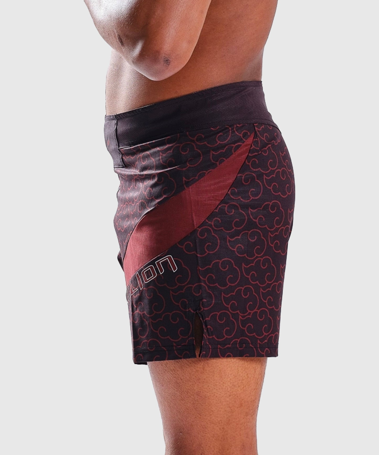 Elion X Naruto Akatsuki Fightshorts - Negro/Rojo