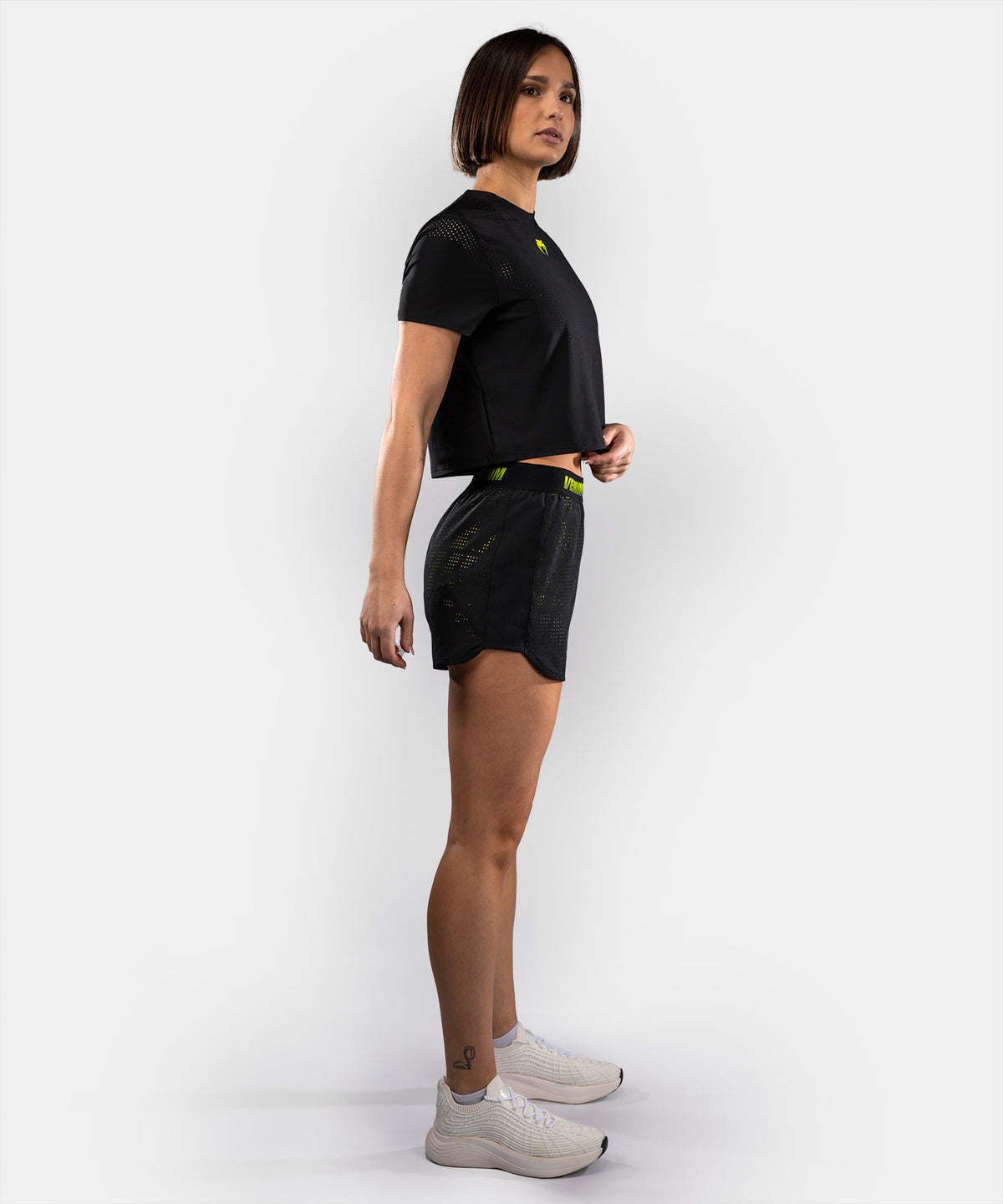 Short d’Entraînement Venum Lazer Pour Femme - Noir/Jaune
