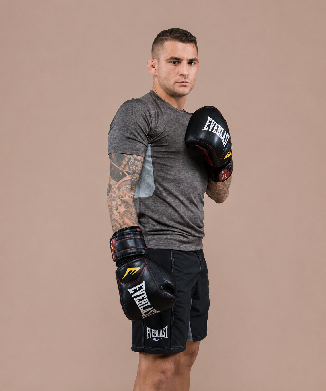 Everlast Elite Pro Muay Thai Boxhandschuhe - Schwarz