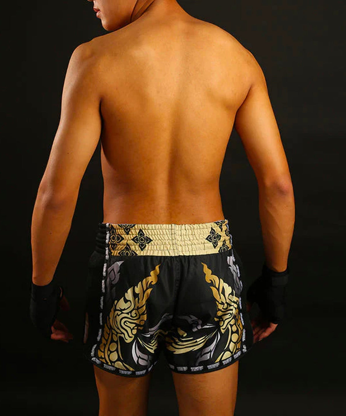 Short de Muay Thai Tuff Retro Style The King Of Naga - Noir