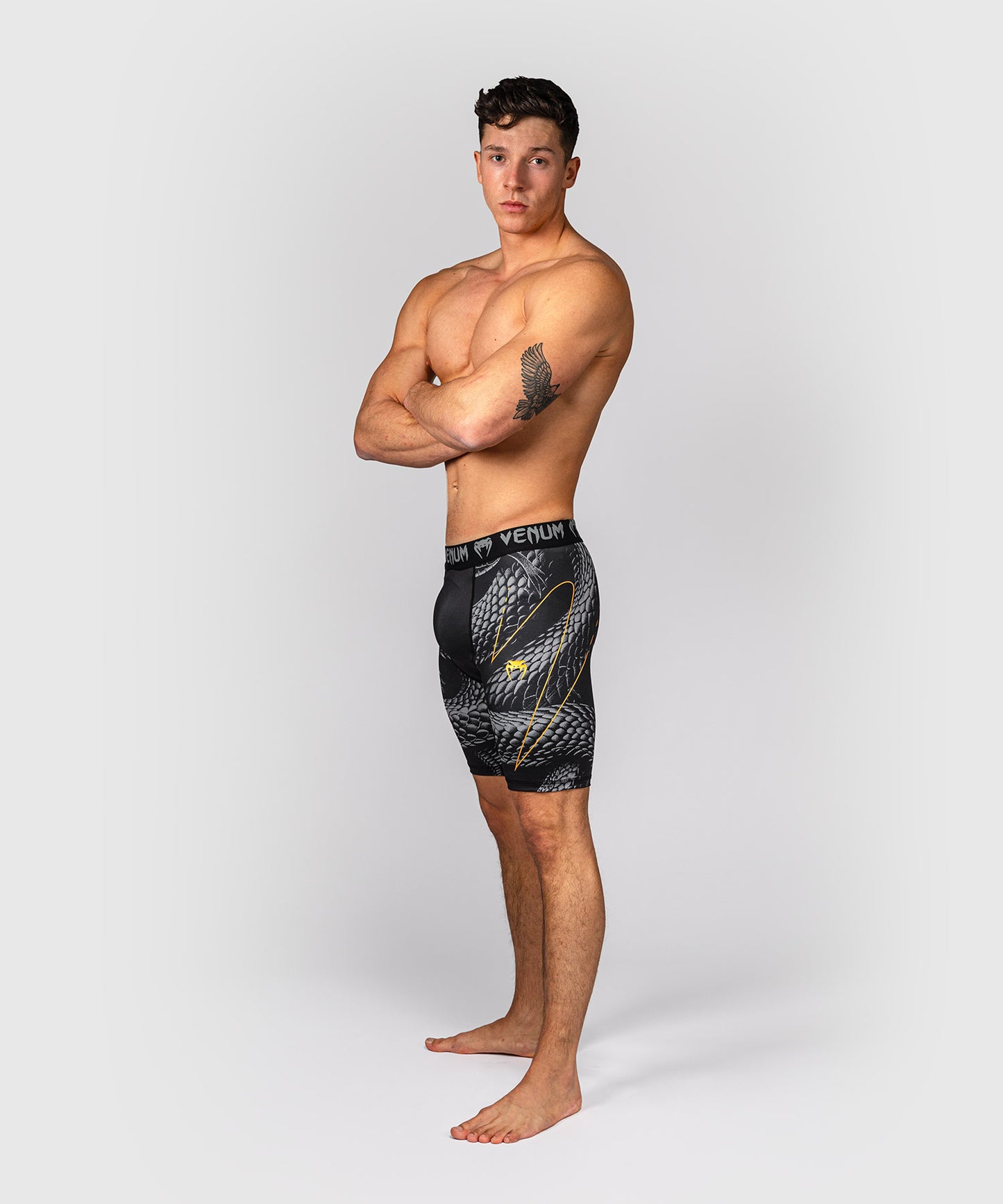 Venum Matupa Vale Tudo Shorts - Black/Grey/Gold