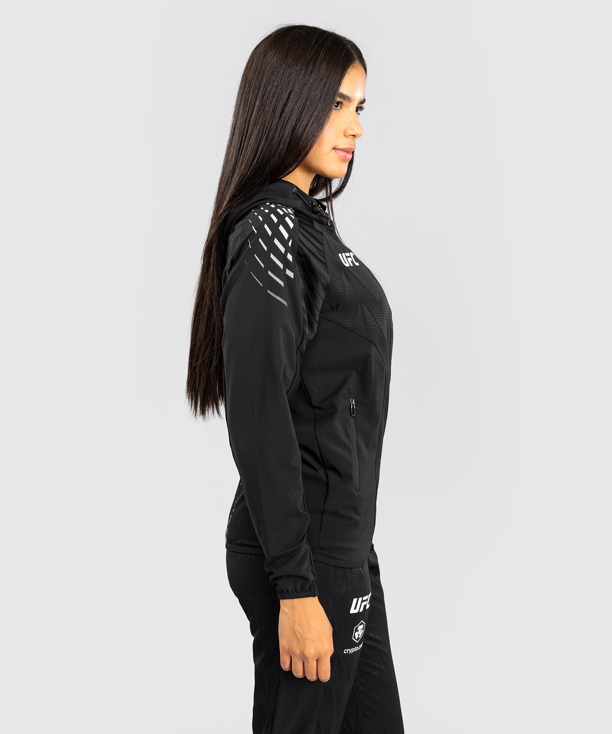 Sweat à capuche Walkout Femme UFC Zenith by Venum Authentic Fight Night - Noir