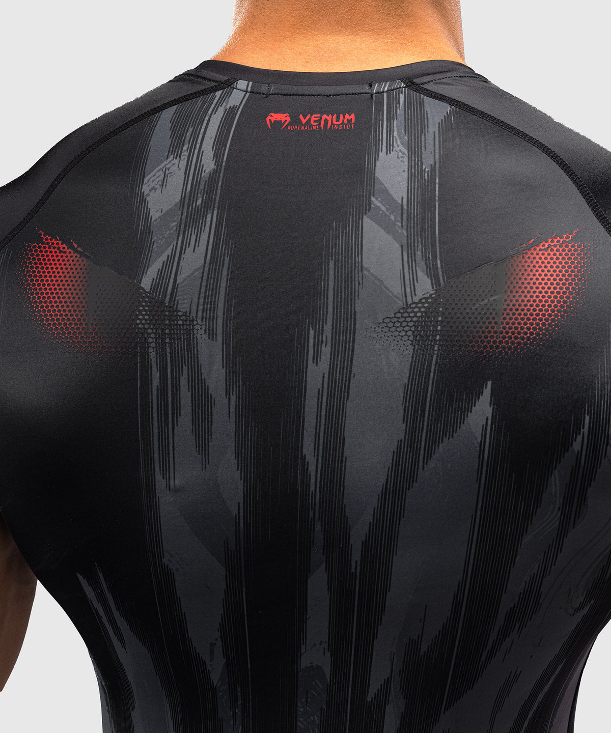 Venum Demon Rashguard a Maniche Corte - Nero/Grigio