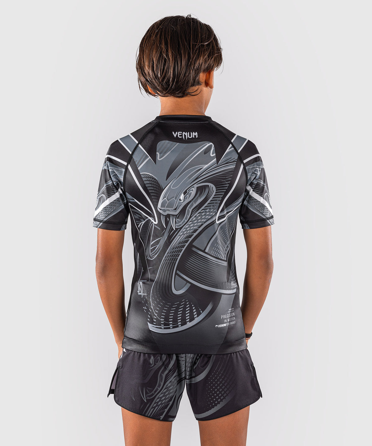Venum Crimson Viper 2.0 Rashguard a maniche corte per bambini - Nero/Grigio