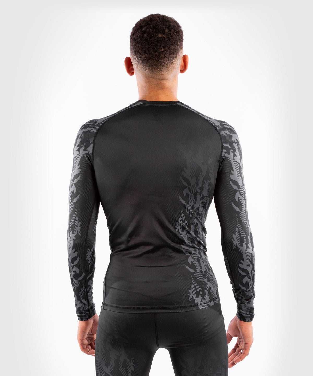 T-shirt de Compression Manches Longues Homme UFC Venum Authentic Fight Week - Noir