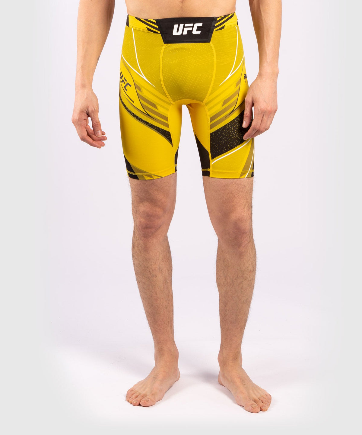 Short de compression pour Hommes UFC Venum Authentic Fight Night - Coupe Longue - Jaune