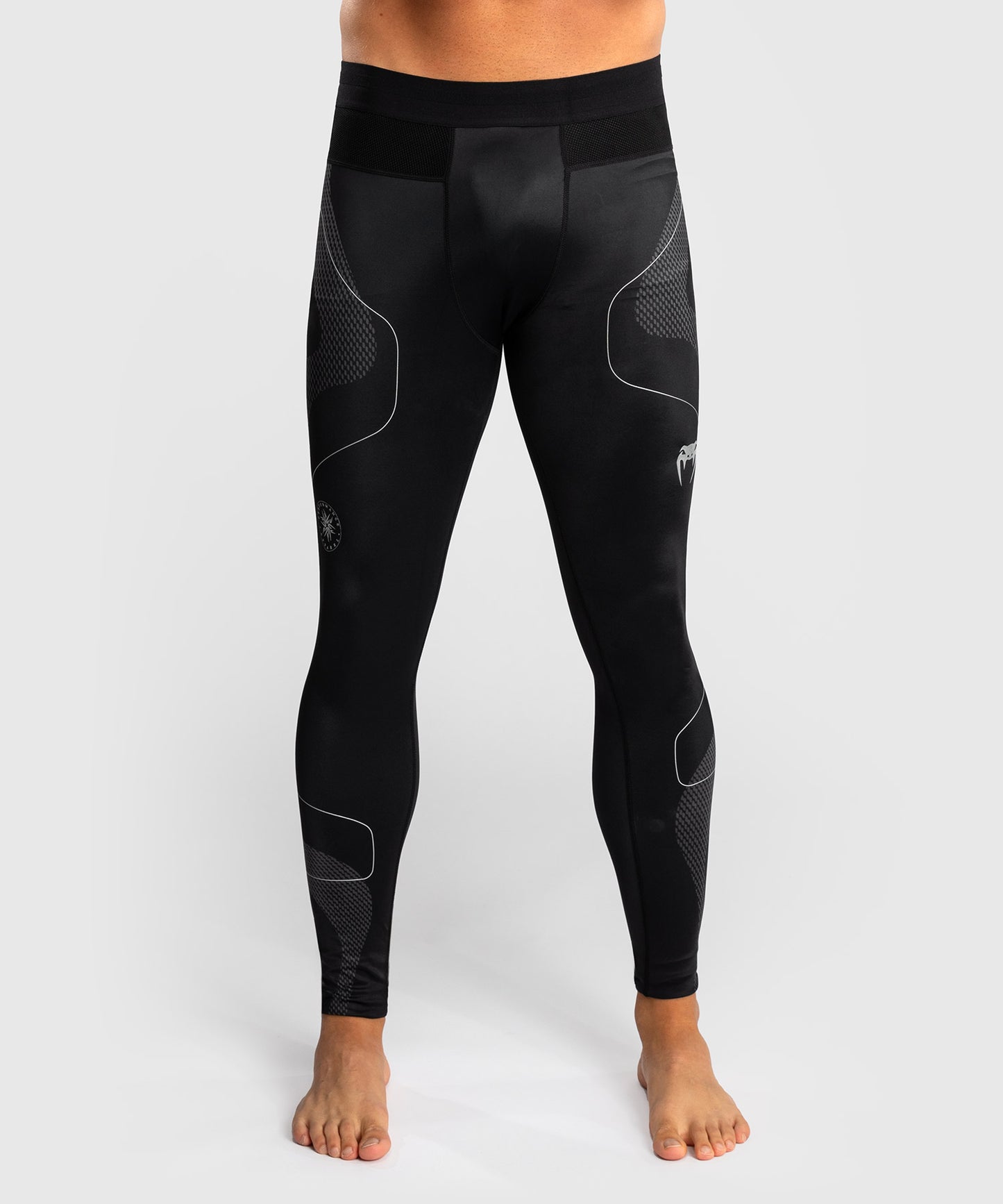 Venum Nexus Pantalones Ajustados – Negro/Plata