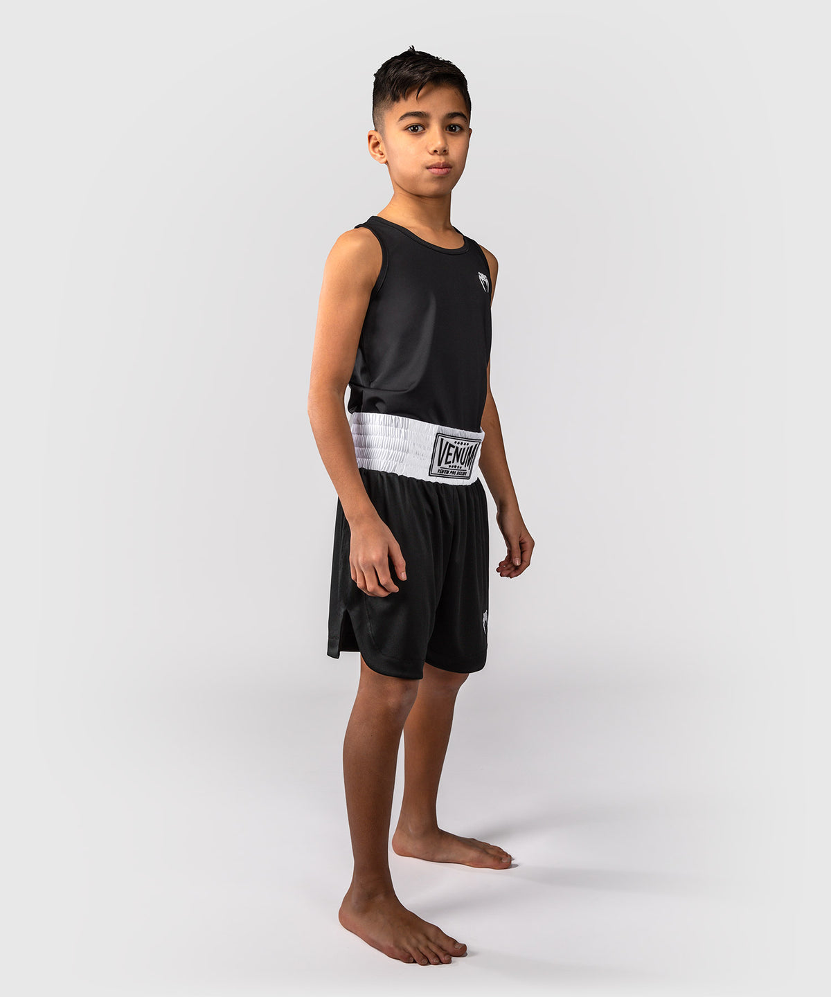 Venum Classic Pantaloncini da Boxe Per Bambini – Nero/Bianco