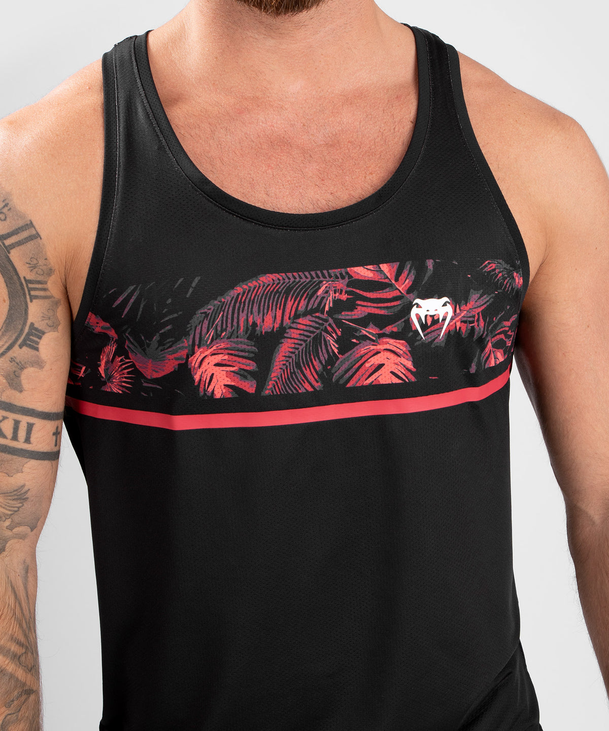 Camiseta de tirantes Venum Bali Jungle Dry Tech - Rojo