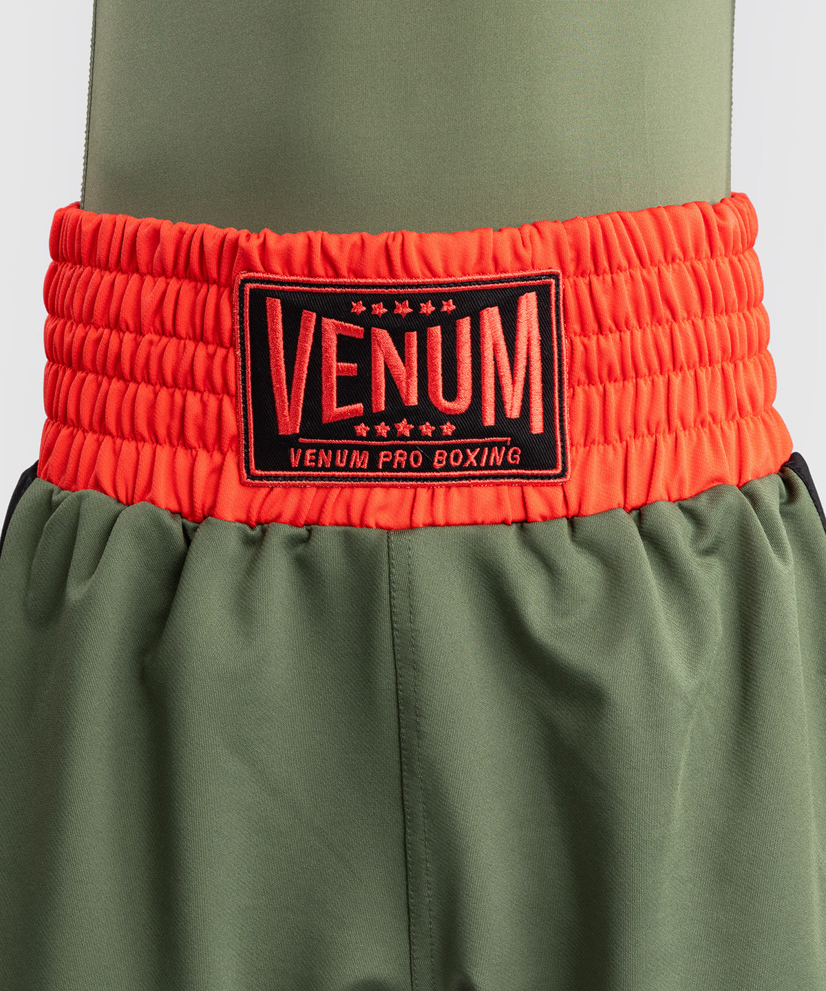 Venum Classic Kinder Boxshorts - Armeegrün/Orange