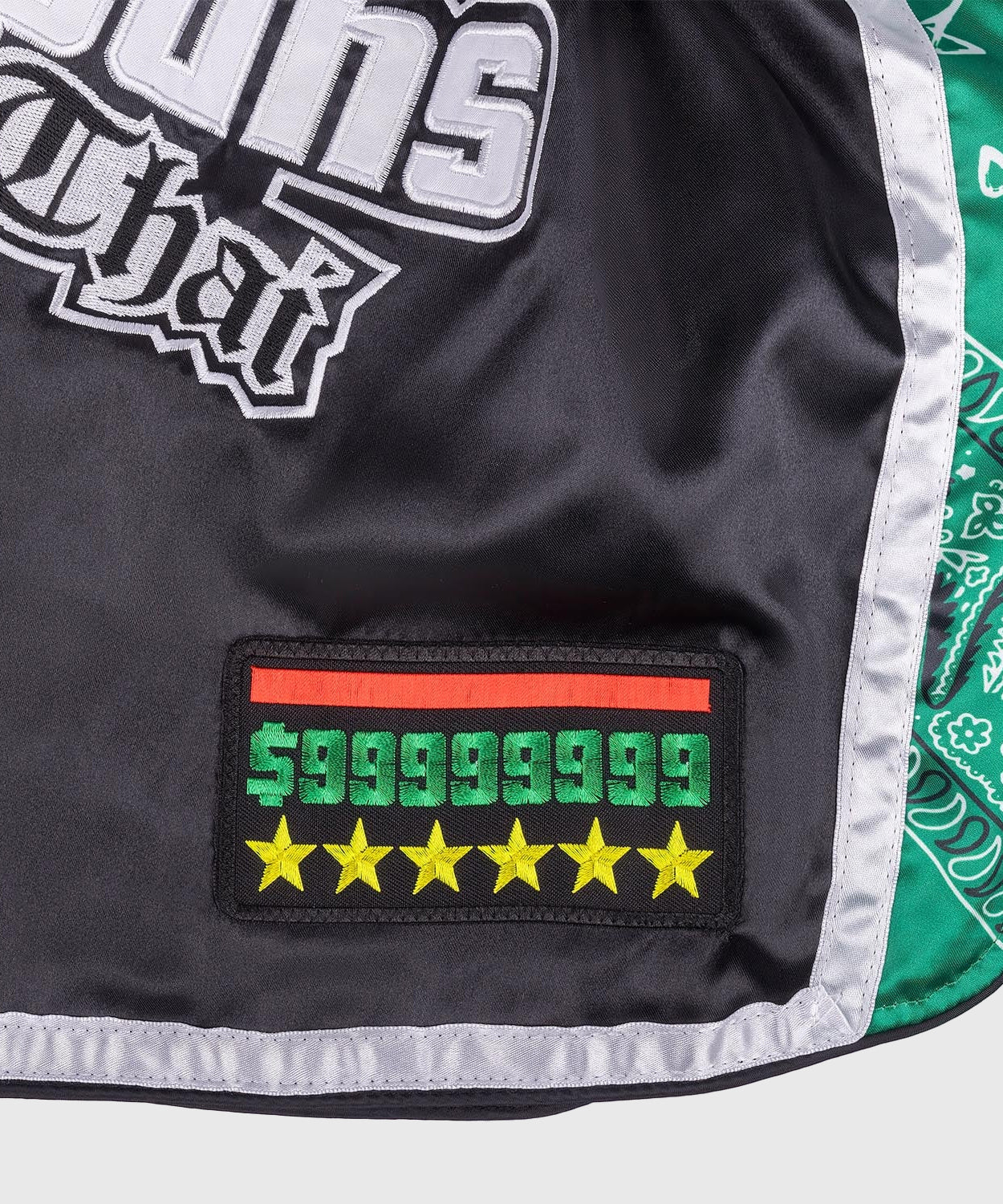 8 Weapons West Coast Muay Thai Shorts - Black/Green