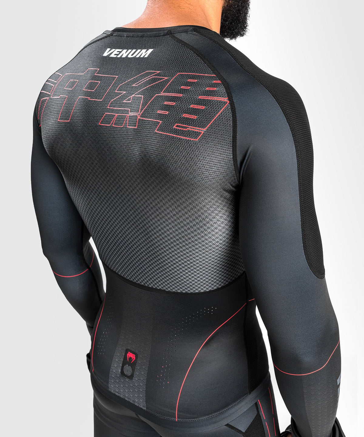 Venum Okinawa 3.0- Langarm Rashguard - Schwarz/Rot